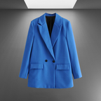 Timeless Double-Breasted Women's Blazer for Professional Wear