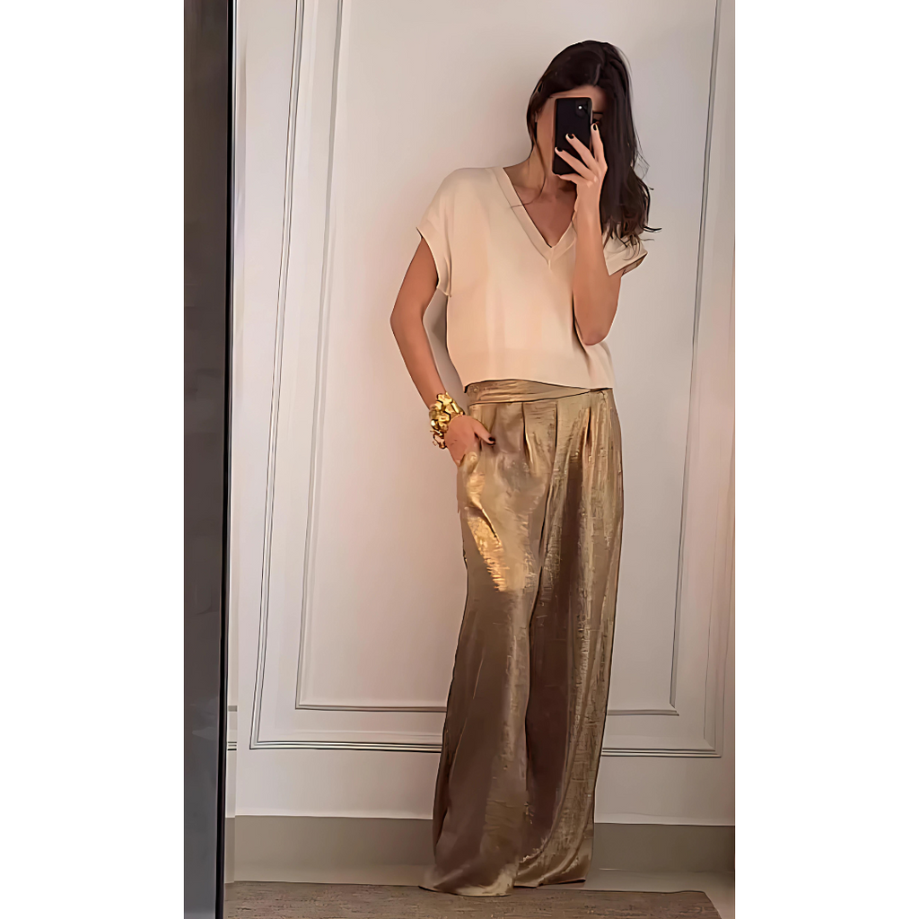 Chic High-Waisted Trousers