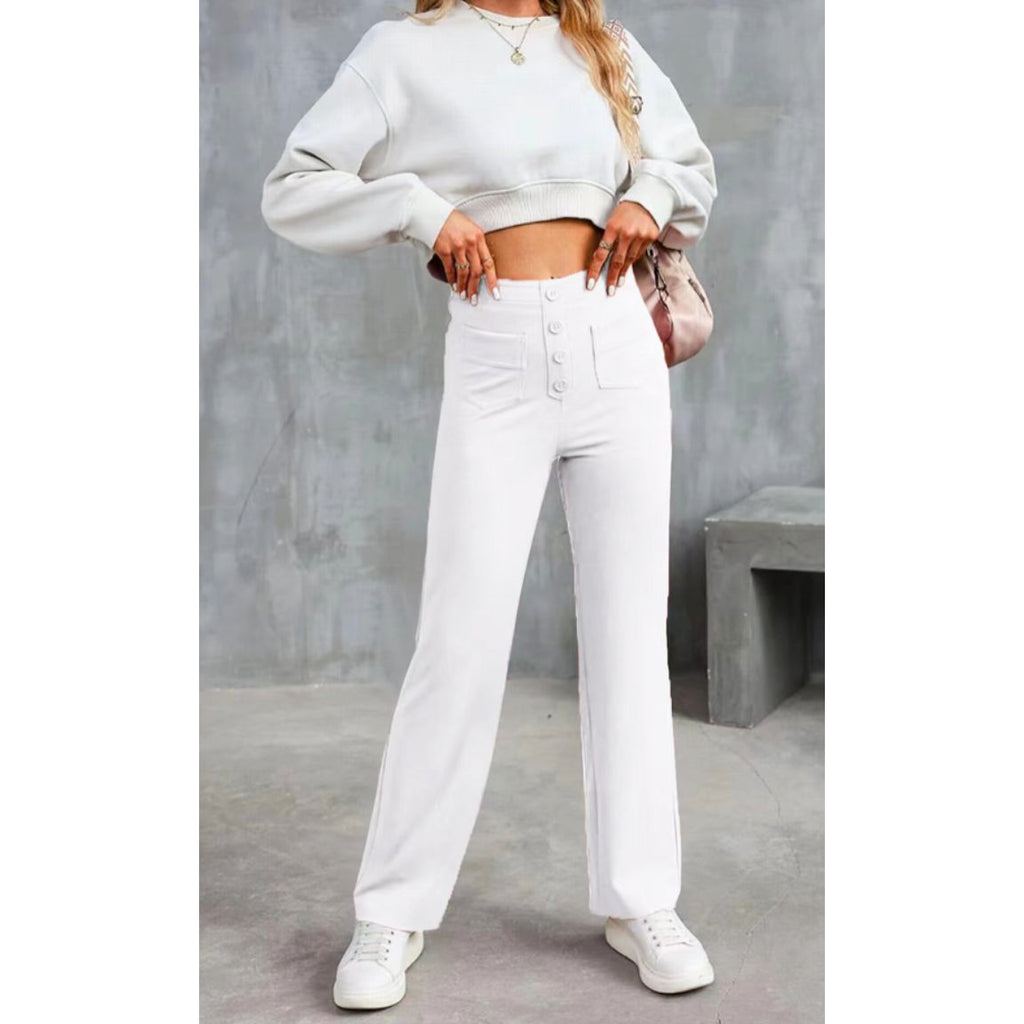 Versatile High-Waisted Stretch Pants
