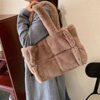 Dante Plush Handbag | Stylish Winter Essential for Women