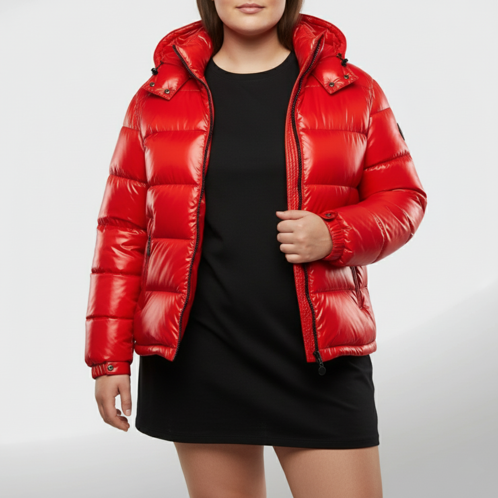 Plus Size Women's Cozy Insulated Puffer Jacket