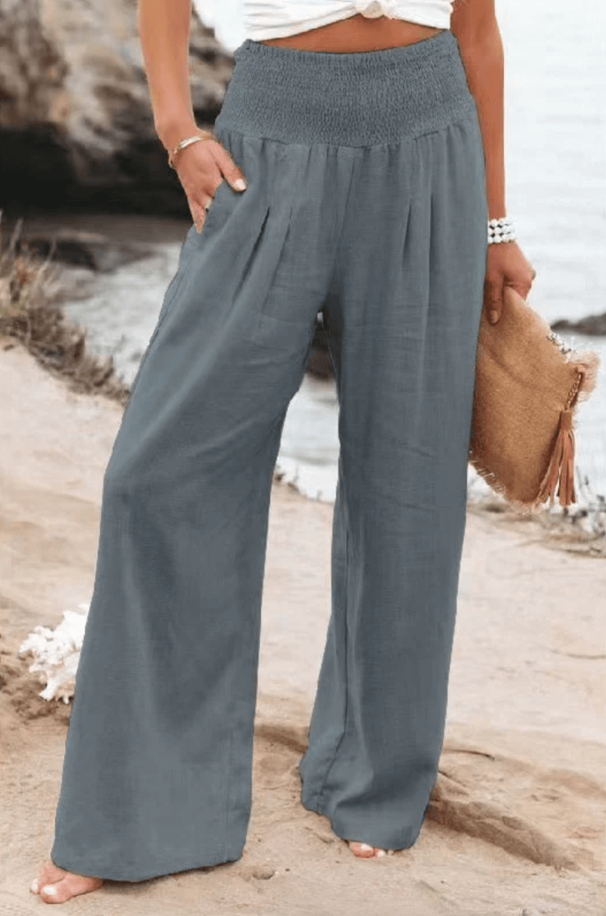 Chic Stretch Palazzo Pants for Women