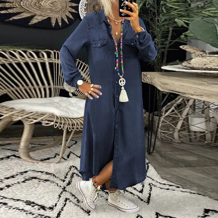Aria - Stylish Women's Denim Dress