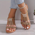 Bohemian Braided Wedge Sandals
